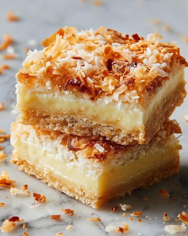 Buttery Coconut Bars Recipe