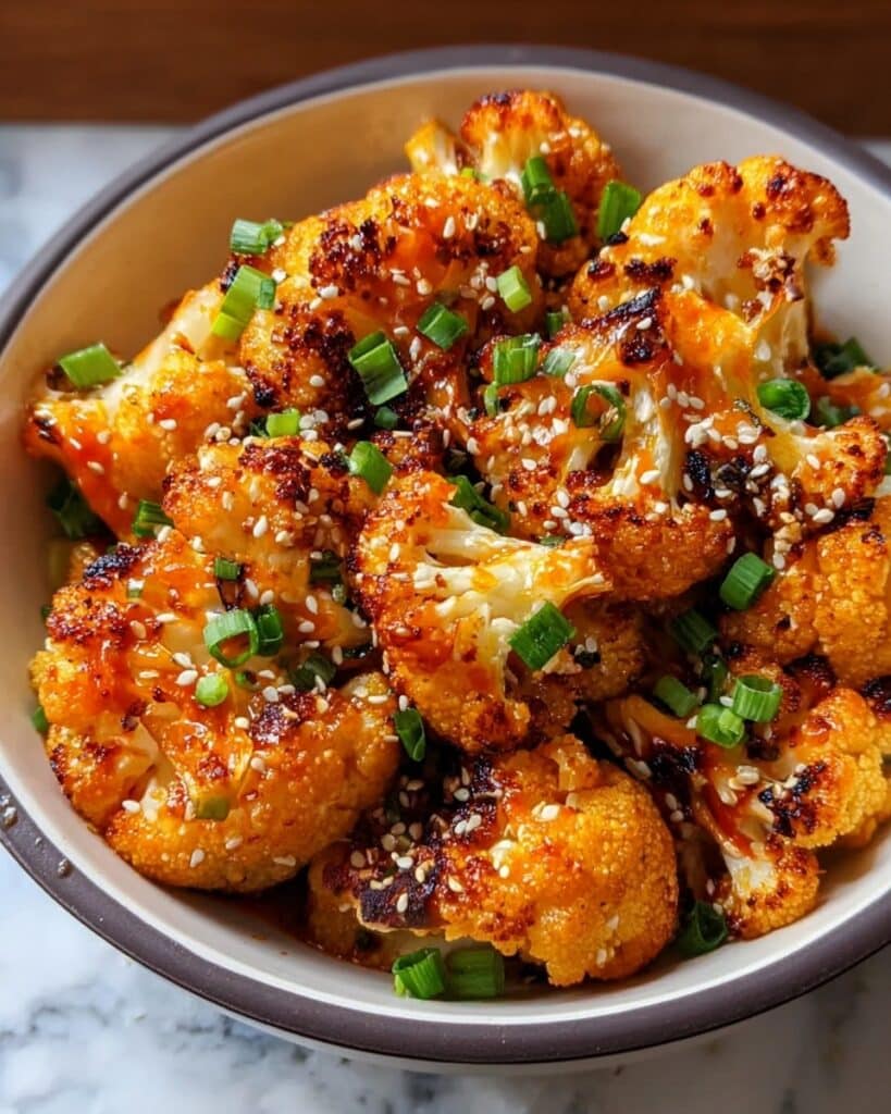Sweet and Spicy Baked Cauliflower Recipe