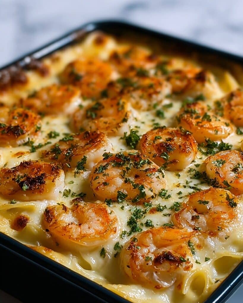 Shrimp Scampi Pasta Bake Recipe