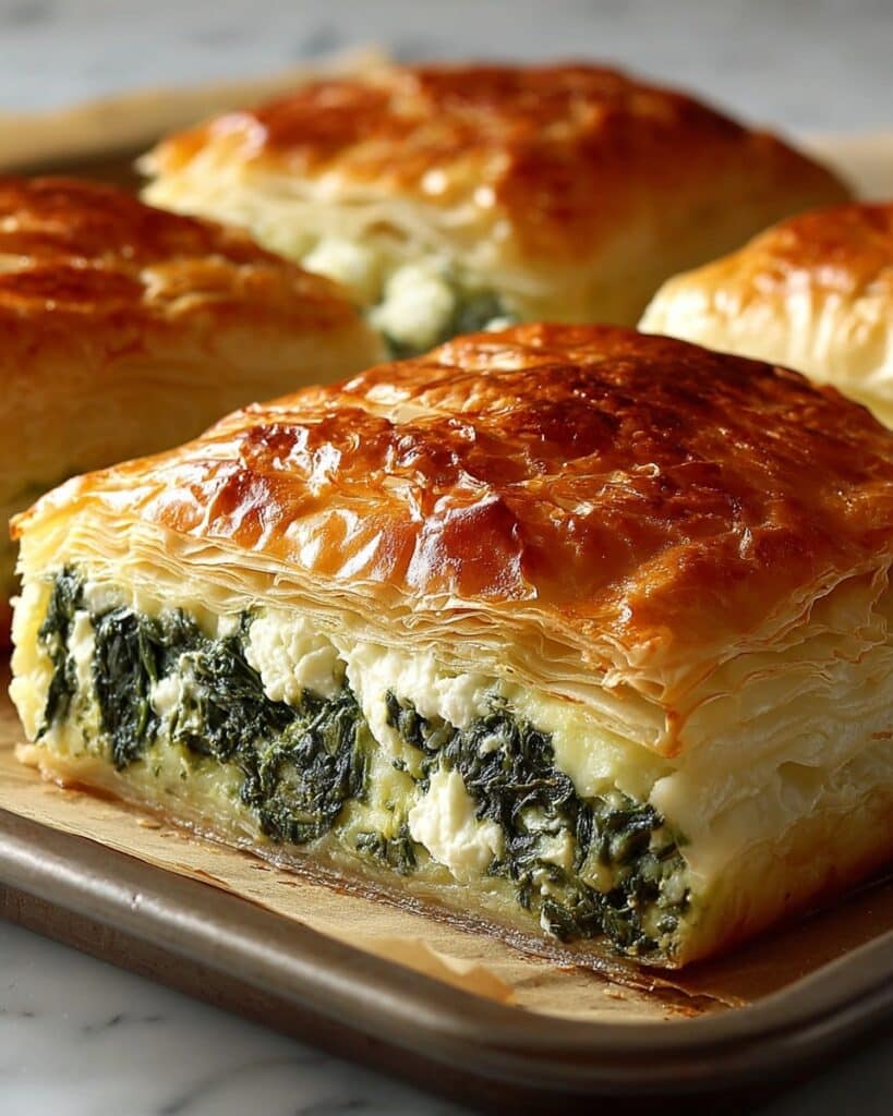 Spinach and Feta Puff Pastry Pie Recipe