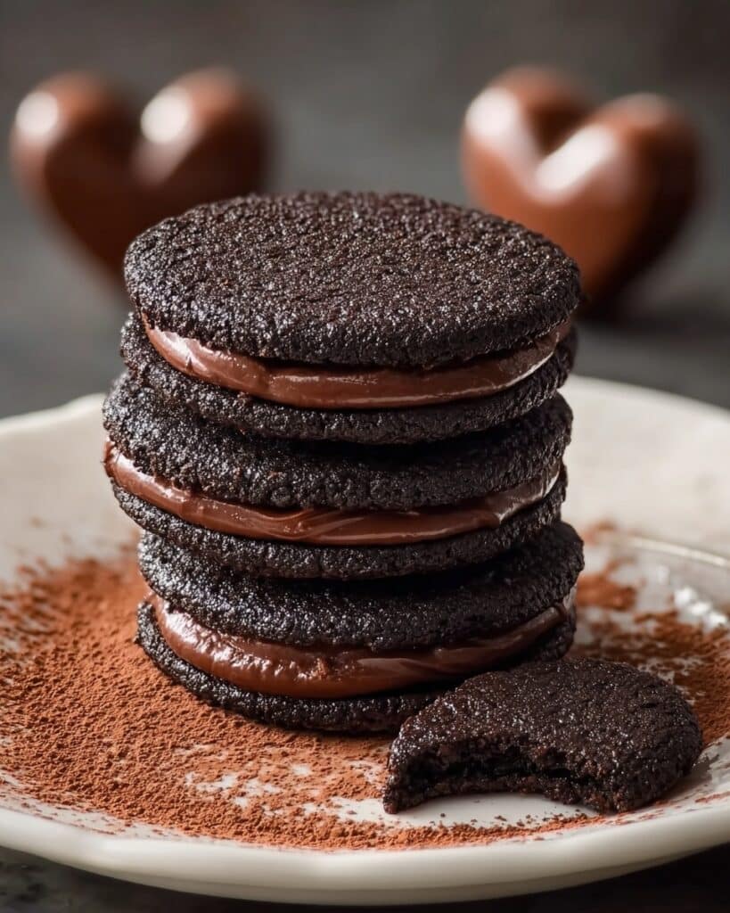Chocolate Ganache Sandwich Cookies Recipe