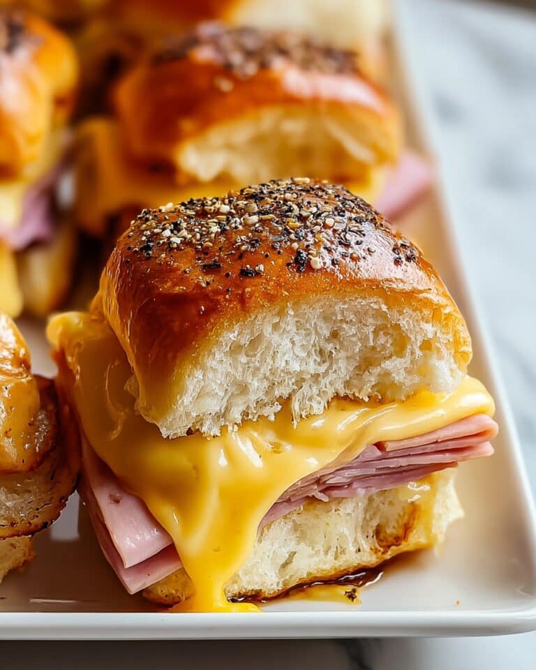 Leftover Ham and Cheese Sliders Recipe