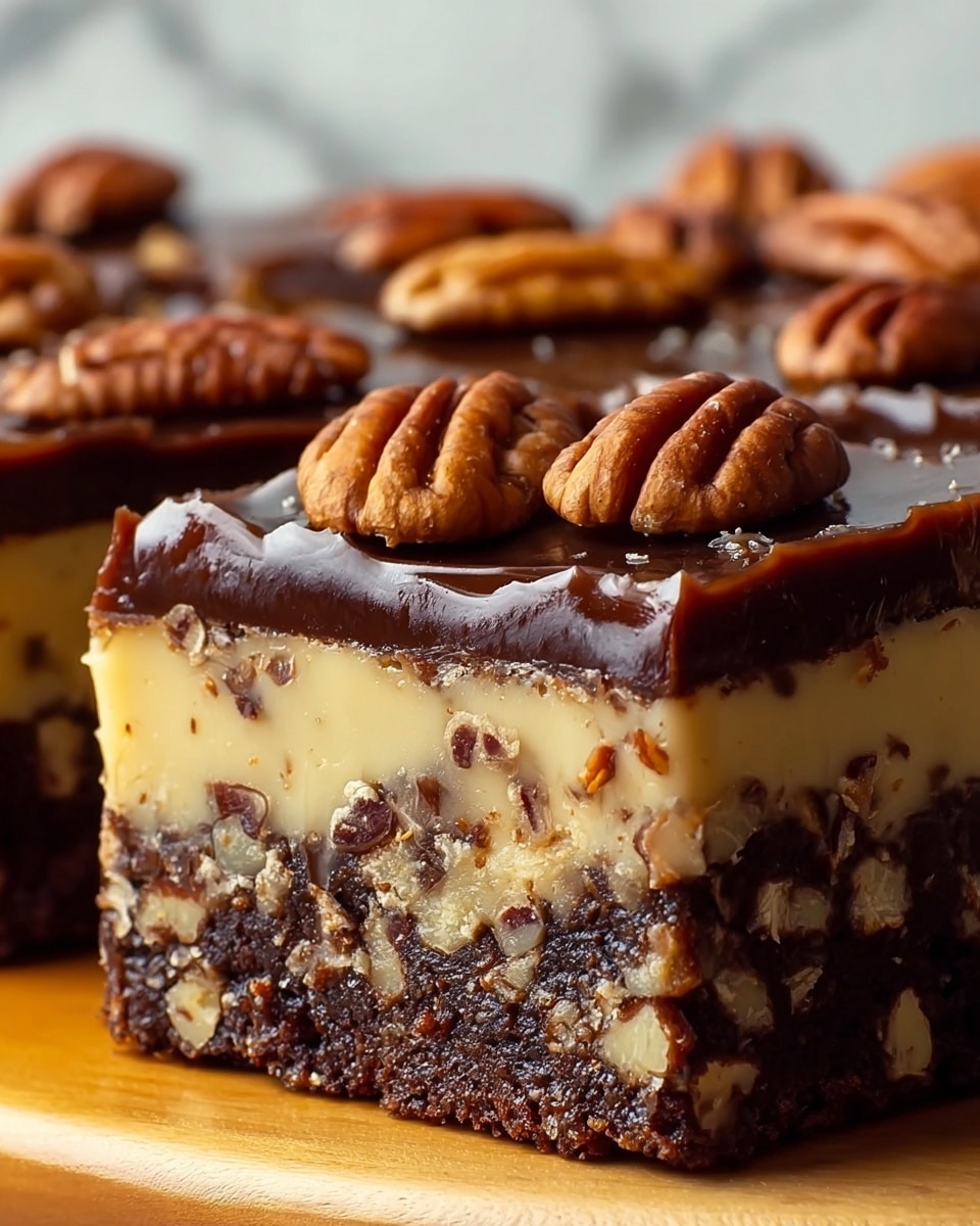 Brownie Pecan Pie Ooey Gooey Butter Cake Recipe - Recipe Image