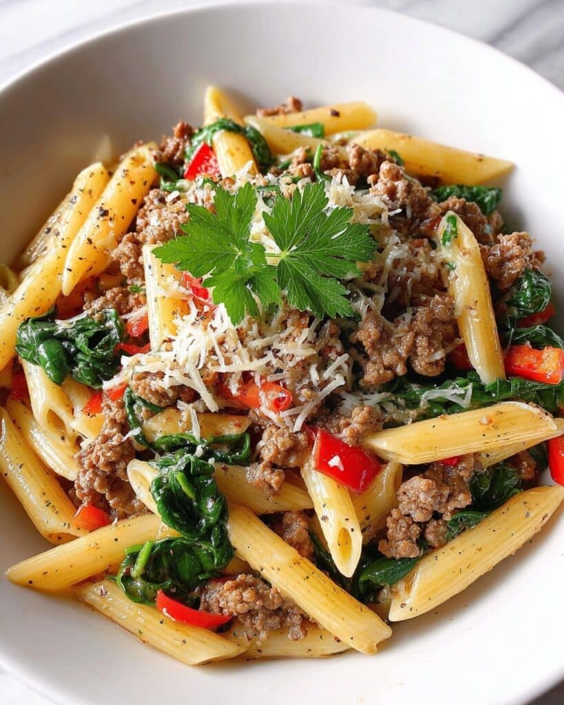 High Protein Creamy Beef Pasta Recipe