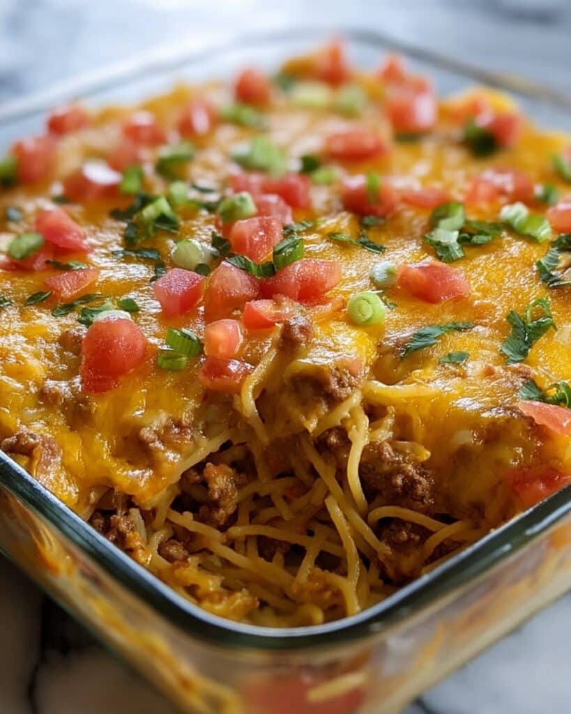 Taco Spaghetti Casserole Recipe