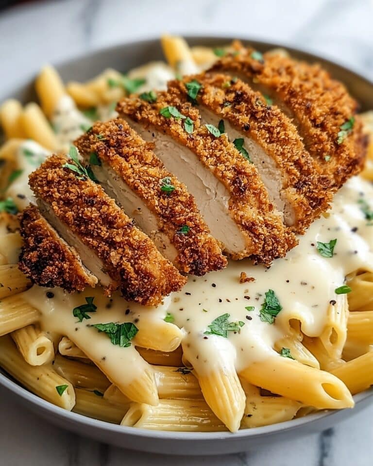 Crispy Chicken with Creamy Pasta Recipe