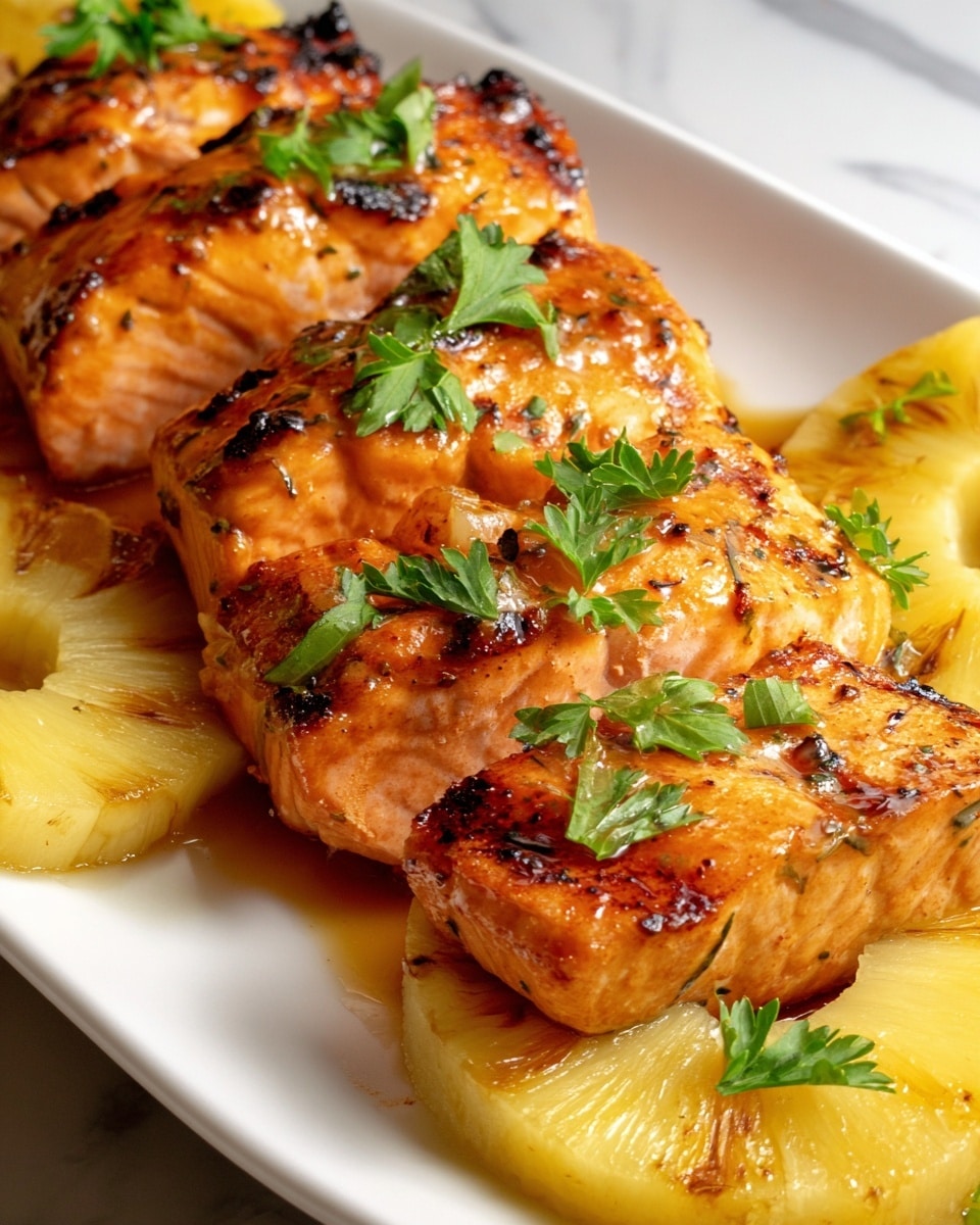 Baked Pineapple Salmon Recipe - Recipe Image