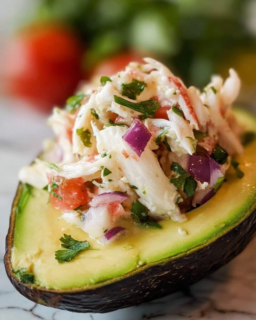 Crab Stuffed Avocados Recipe