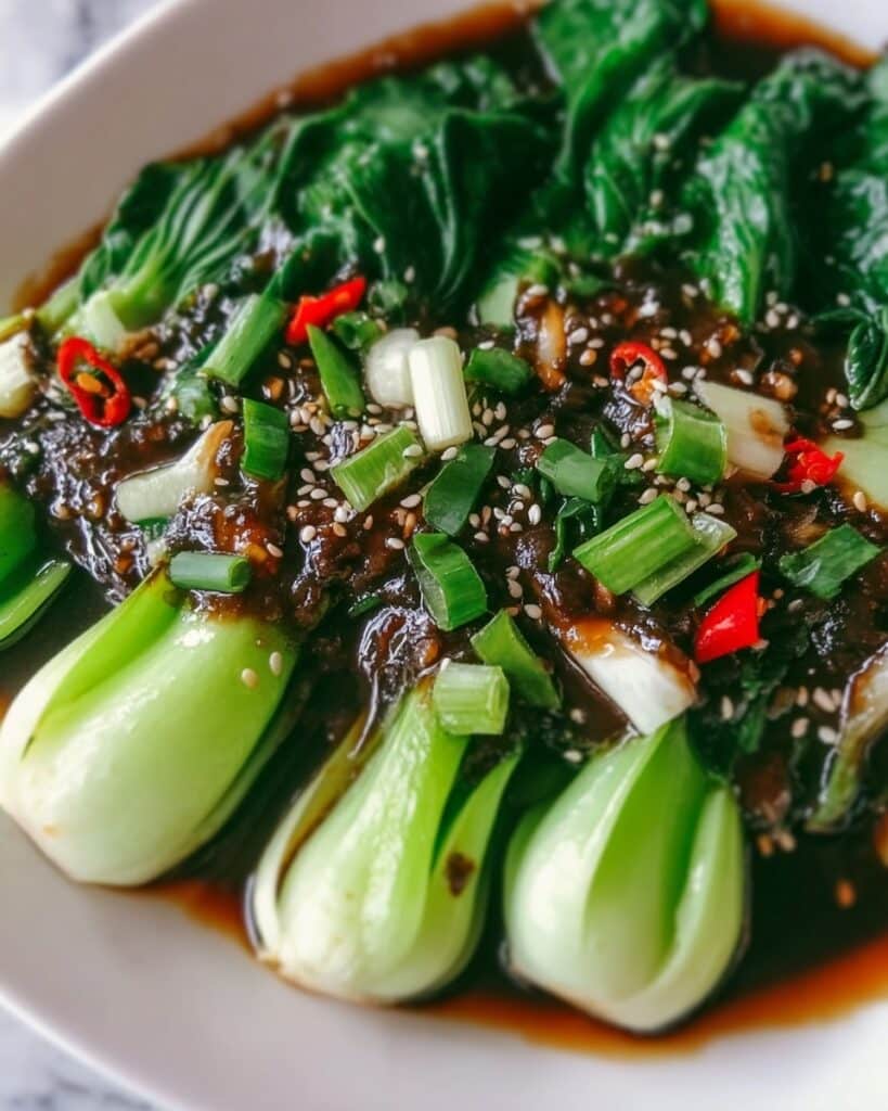 Bok Choy in Garlic Oyster Sauce Recipe