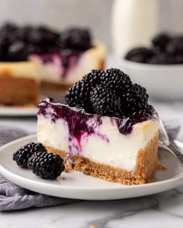 No Bake Blackberry Cheesecake Recipe