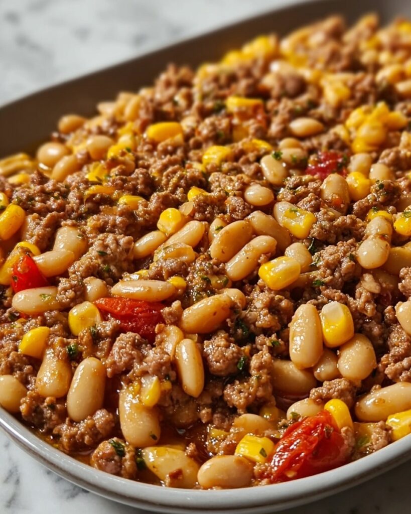 Baked Beans & Ground Beef Casserole Recipe