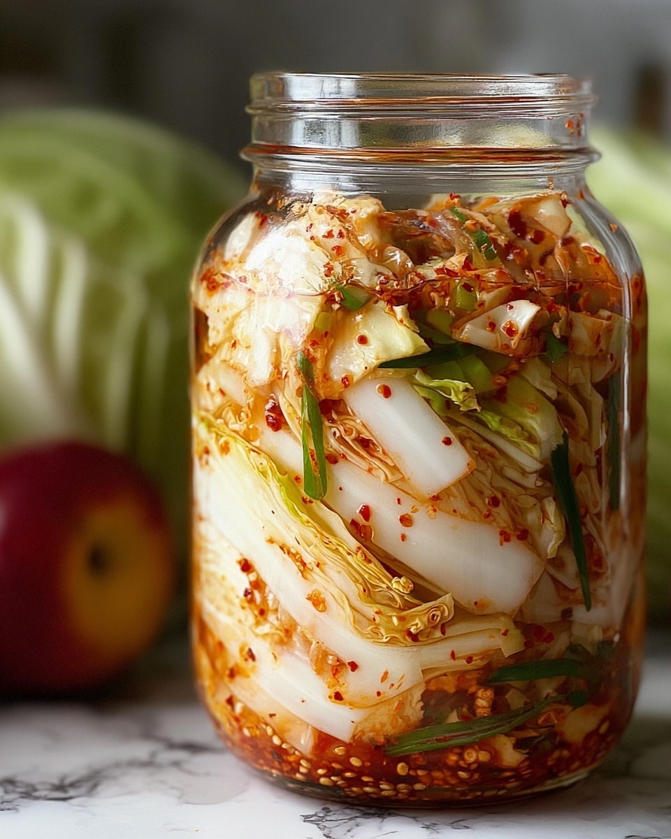 Easy Vegan Kimchi Recipe - Recipe Image