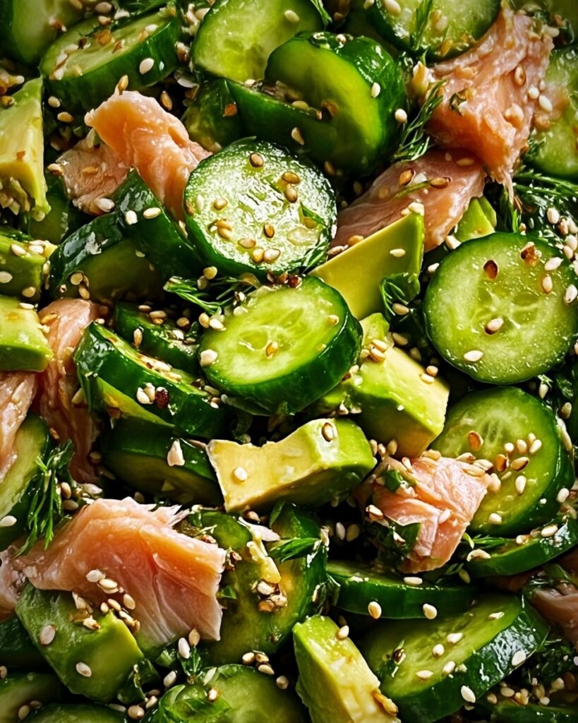 Avocado Tuna Cucumber Salad Recipe