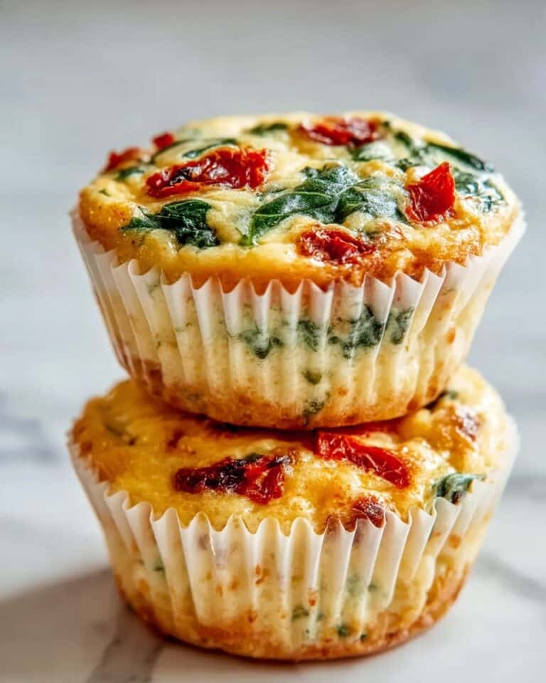 Egg White Bites with Sun-Dried Tomatoes, Spinach, and Bell Peppers Recipe