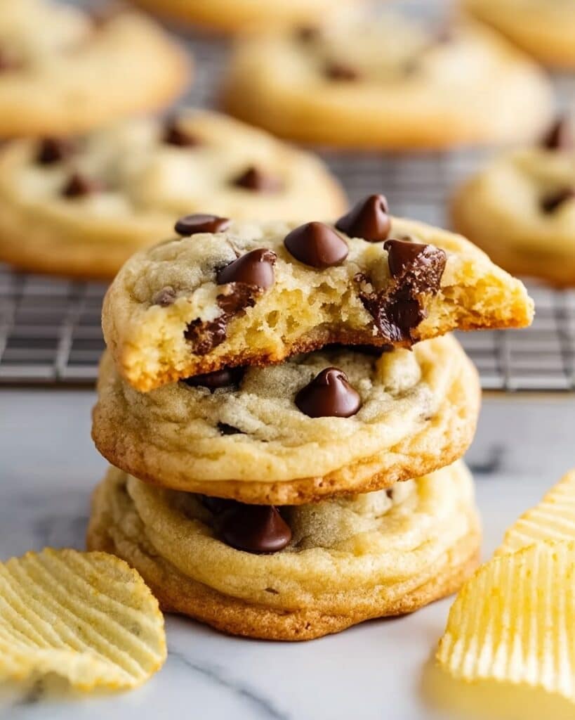 Potato Chip Cookies with Chocolate Chips Recipe