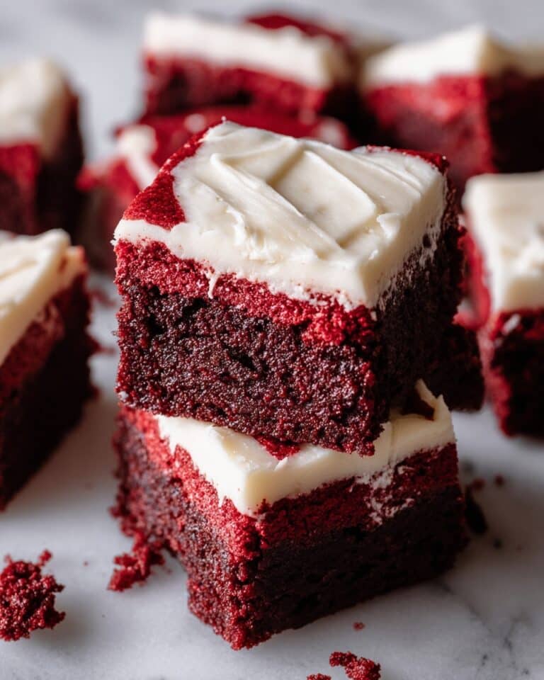 Fudgy Red Velvet Brownies Recipe