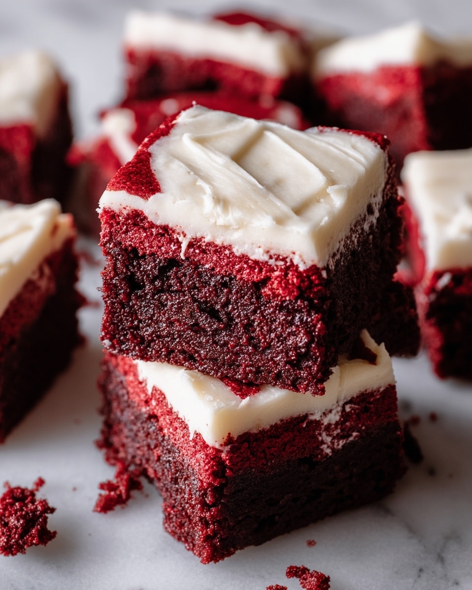 Fudgy Red Velvet Brownies Recipe