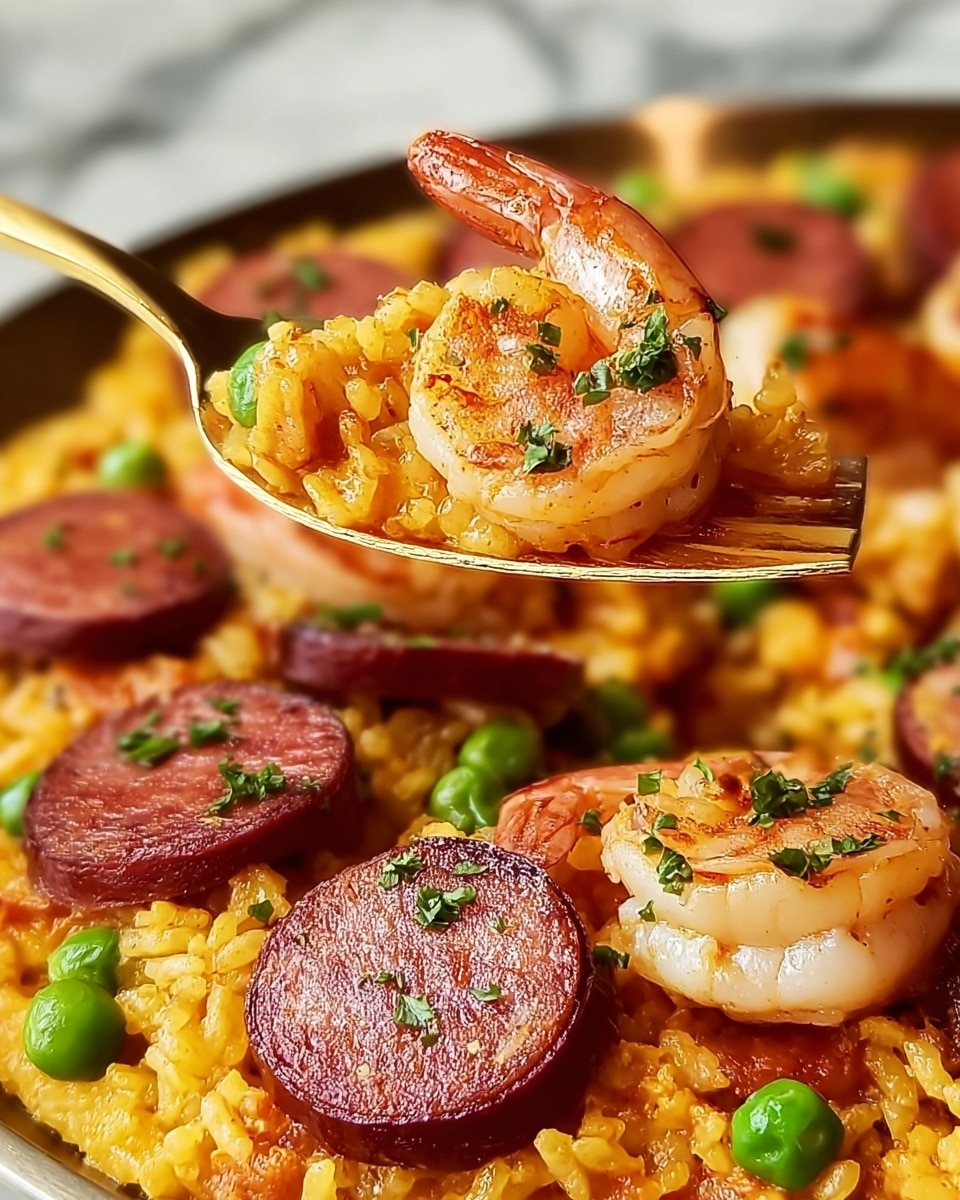 Weeknight Shrimp and Chorizo Paella Recipe