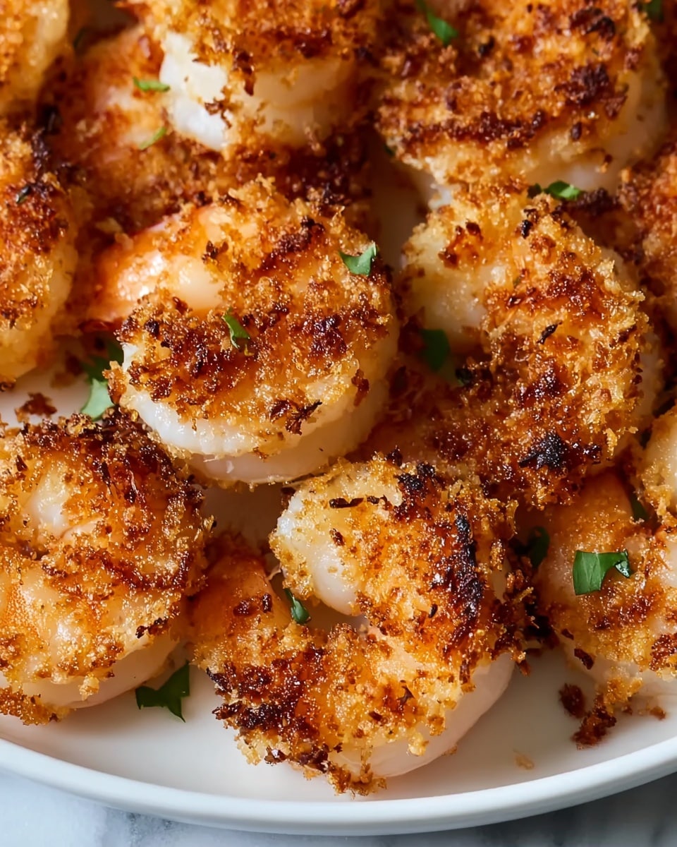 Parmesan Crusted Garlic Shrimp Recipe - Recipe Image