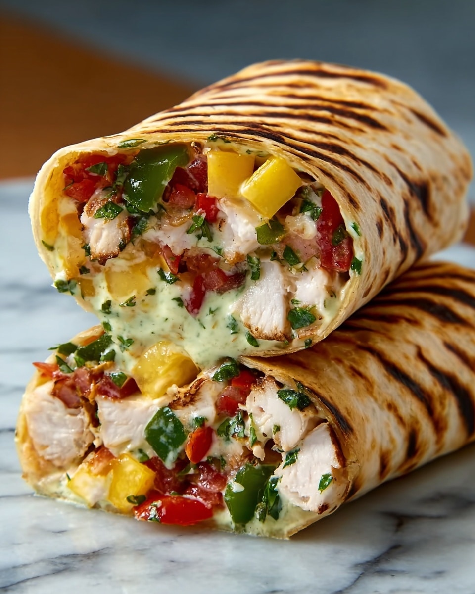 Chipotle Ranch Grilled Chicken Burrito Recipe - Recipe Image