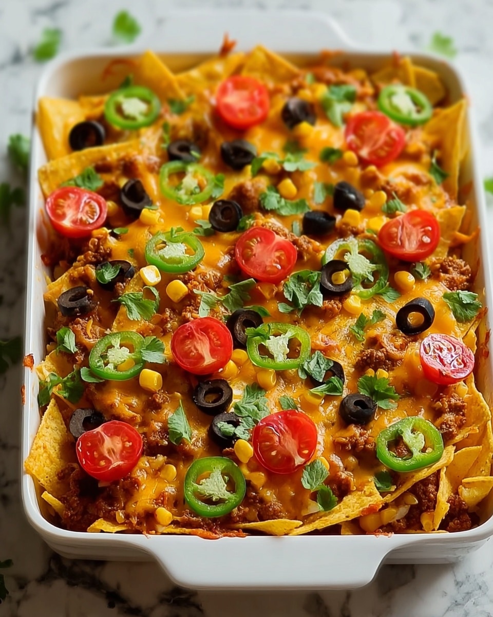Beef Nacho Casserole Recipe - Recipe Image