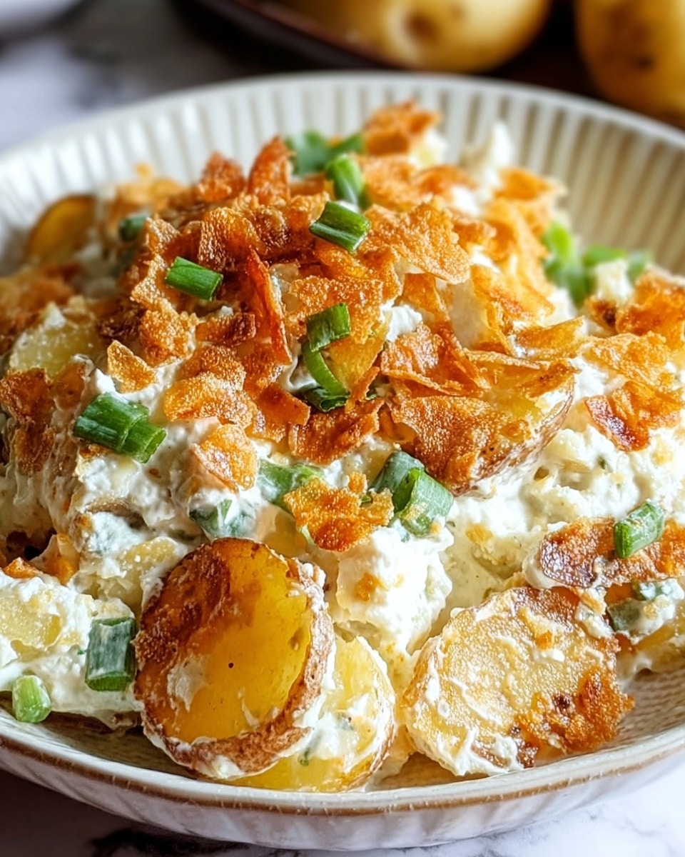 Crispy Smashed Potato Salad Recipe - Recipe Image