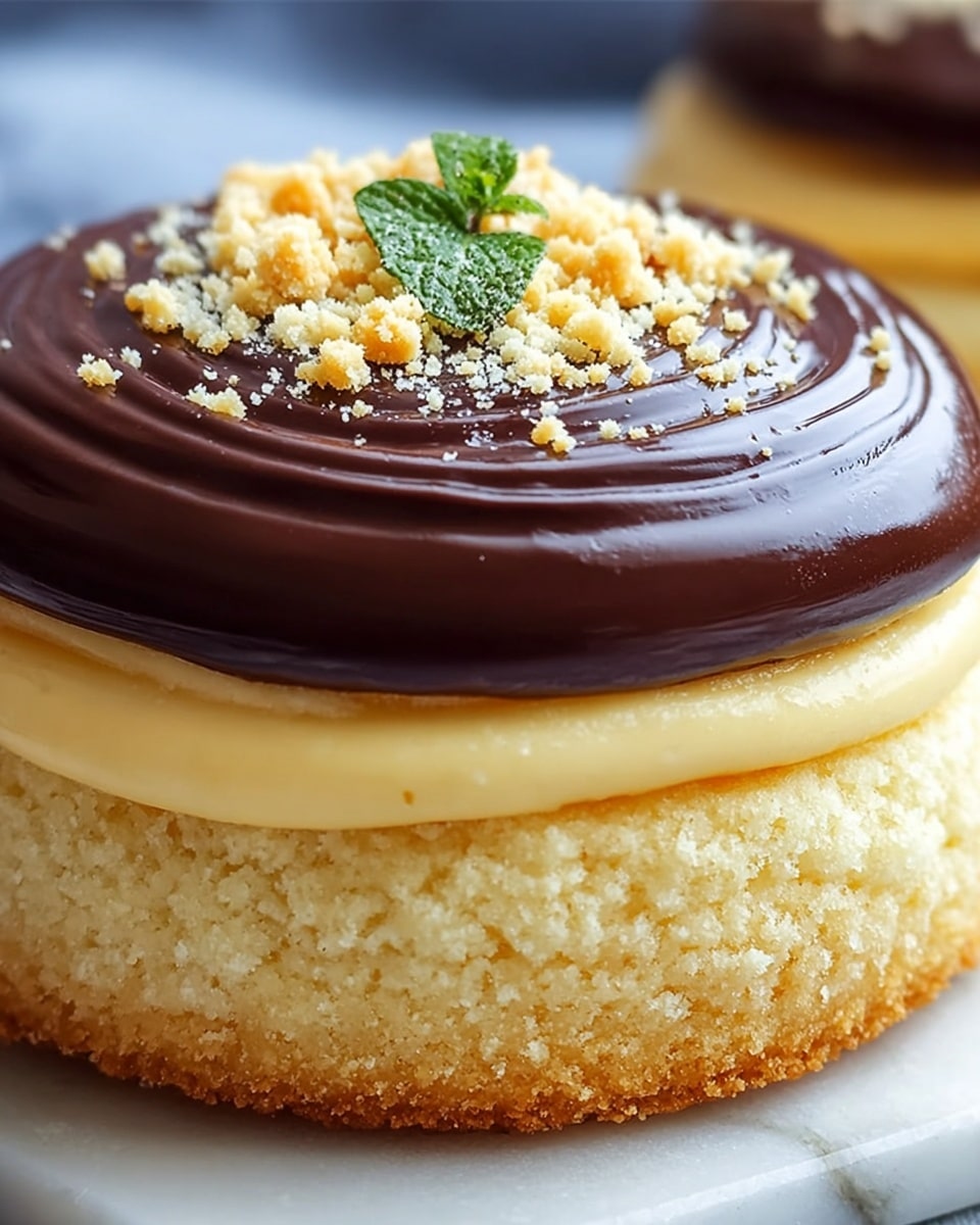 Mini Boston Cream Pie Cookies Recipe - Recipe Image