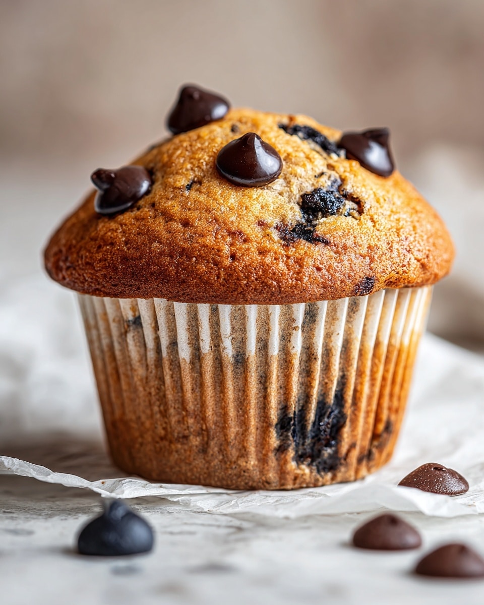 Bakery-Style Chocolate Chip Muffins Recipe - Recipe Image