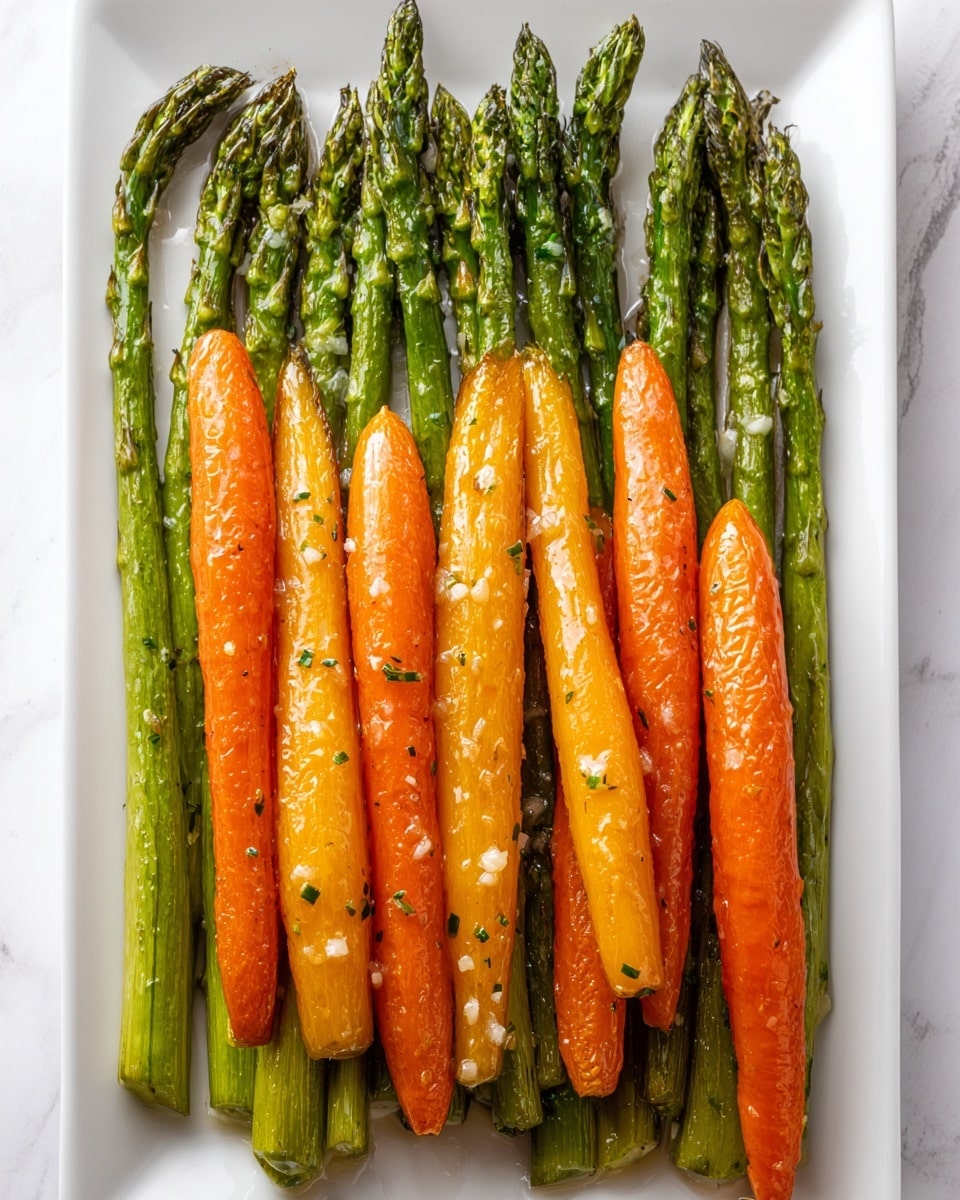 Roasted Asparagus and Carrots Recipe - Recipe Image