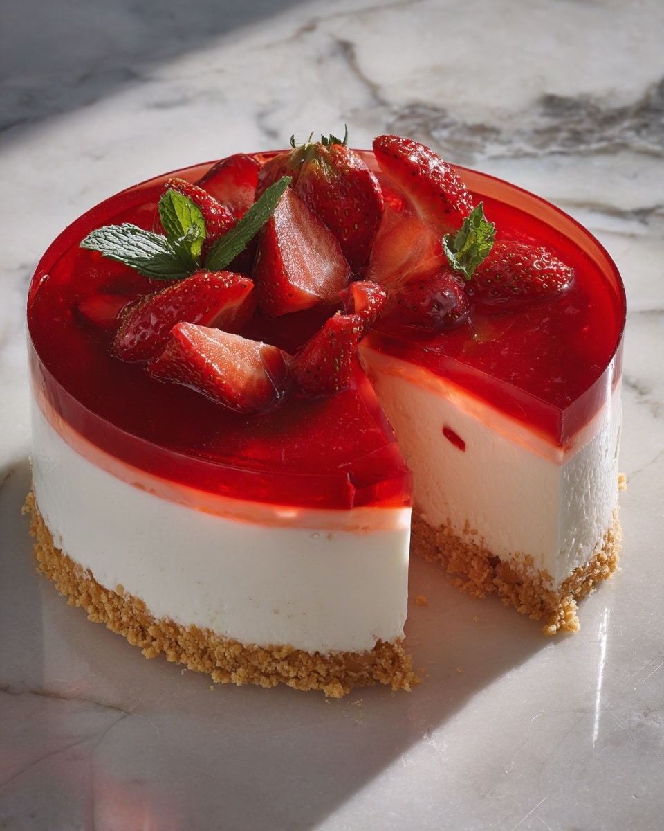 Rhubarb & Strawberry Cheesecake Recipe - Recipe Image