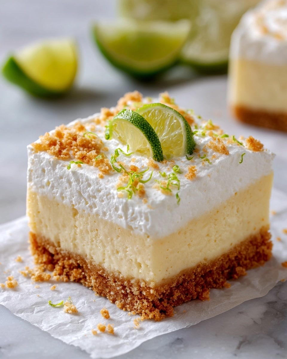 Easy Key Lime Pie Bars Recipe - Recipe Image