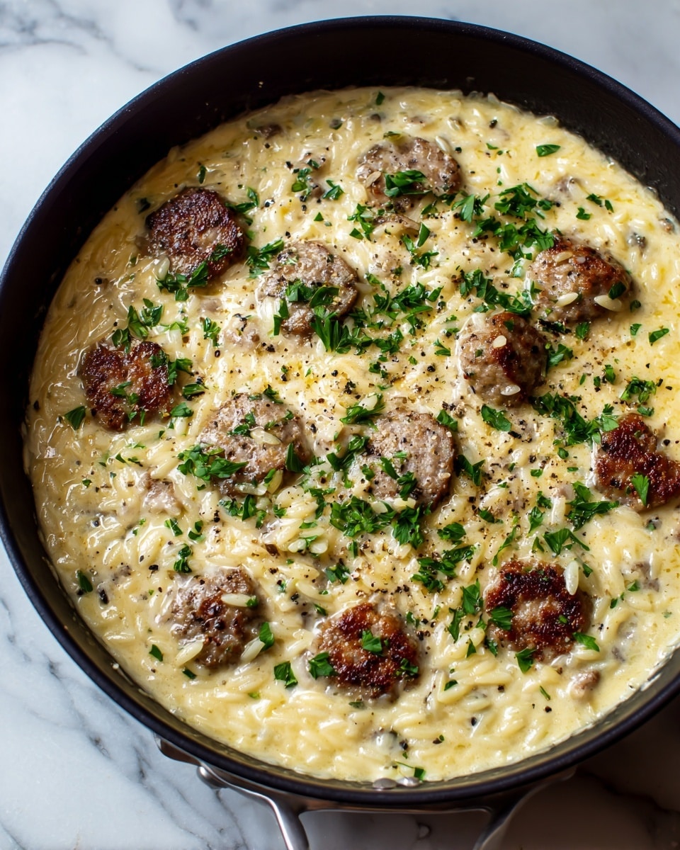 Creamy Chicken Sausage Orzo: A Delicious One-Pot Recipe for Easy Weeknight Dinners Recipe - Recipe Image