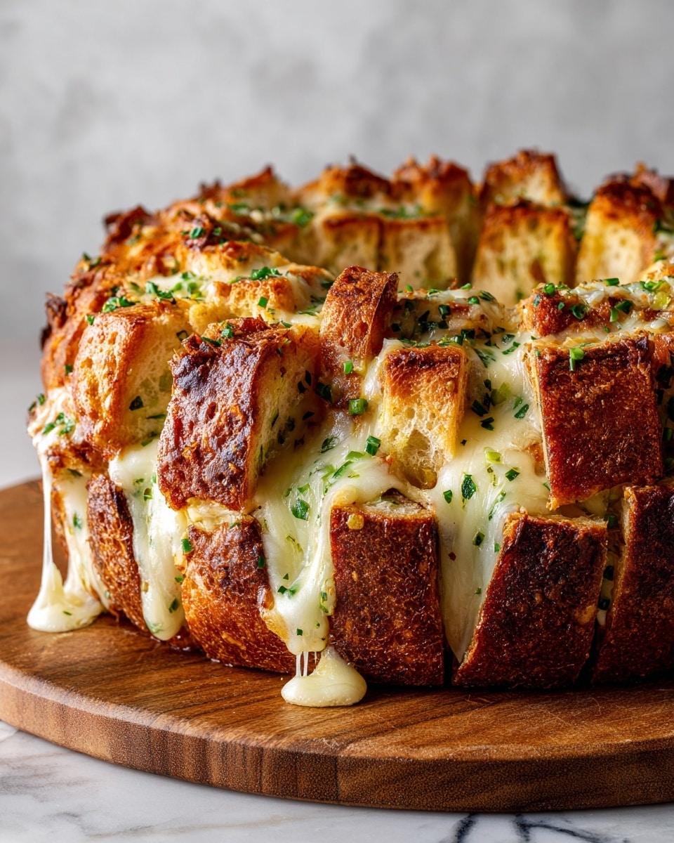 Cheesy Pull-Apart Garlic Bread Recipe - Recipe Image