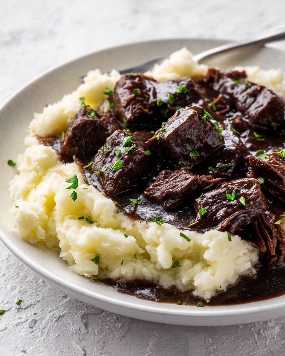 Instant Pot Pot Roast with Mashed Potatoes & Gravy Recipe - Recipe Image