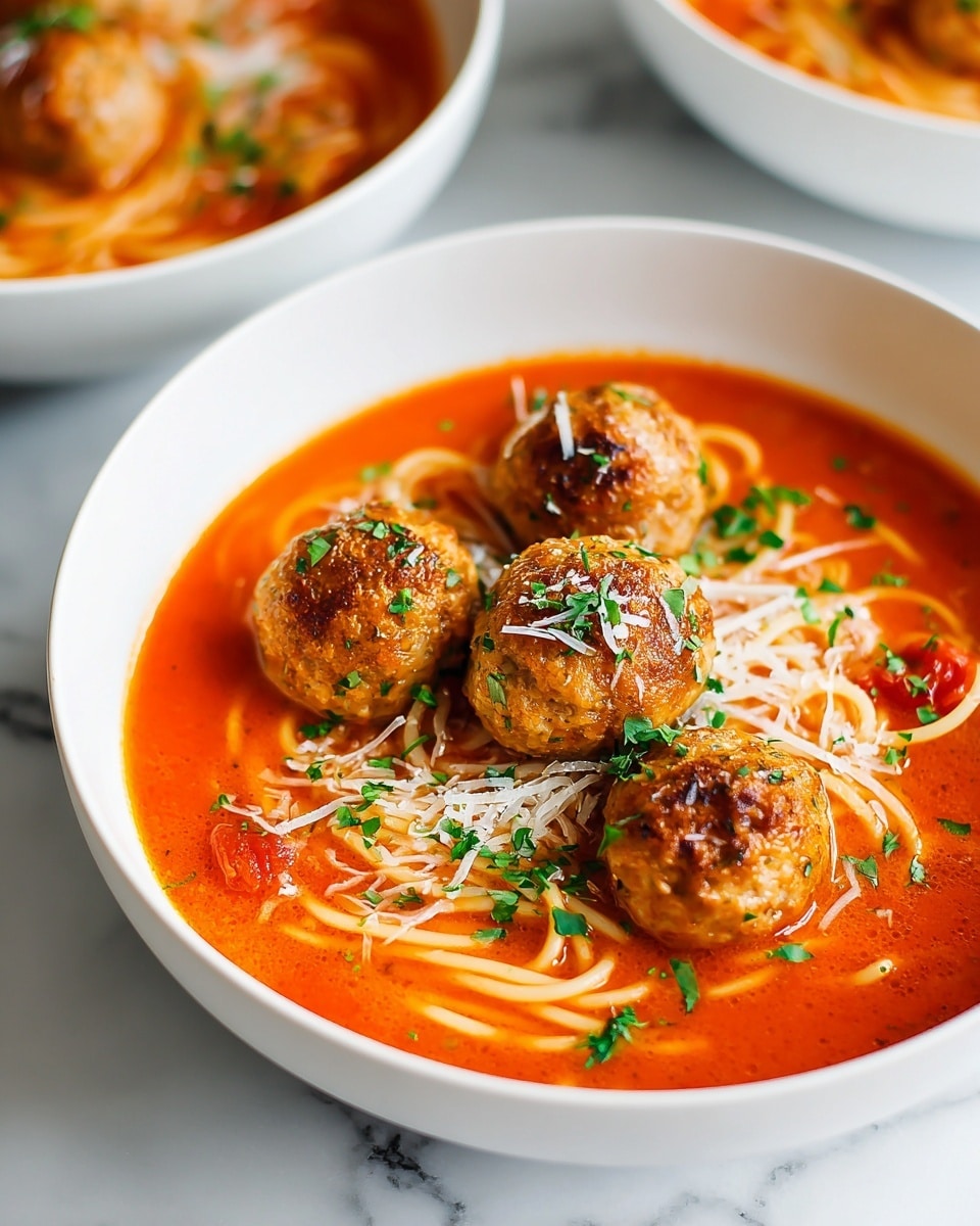 Chunky Italian Meatball Soup Recipe - Recipe Image