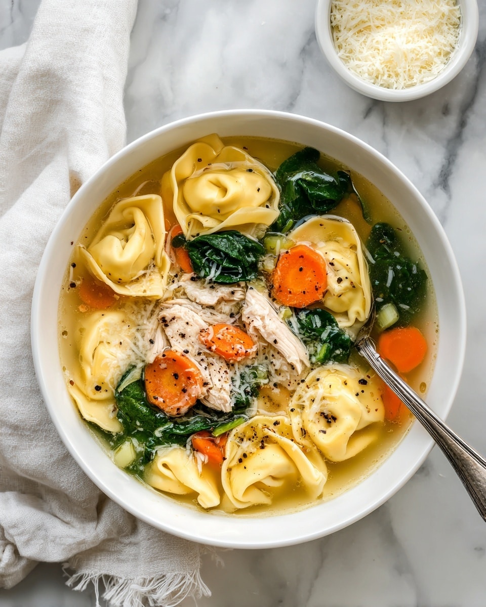 Sausage Tortellini Soup with Spinach Recipe - Recipe Image