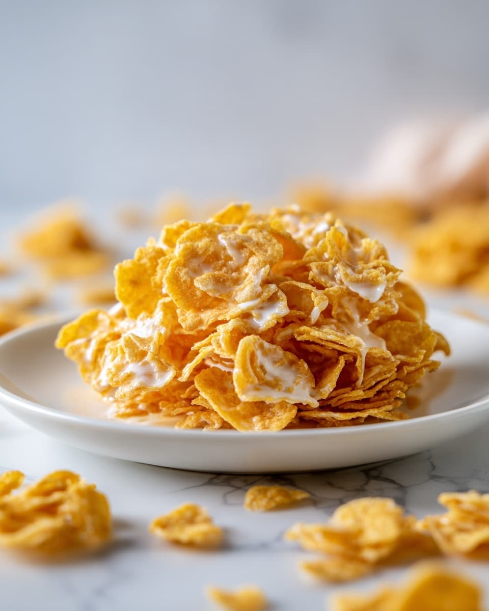 Cornflake Peanut Butter Cookies (No Bake) Recipe - Recipe Image