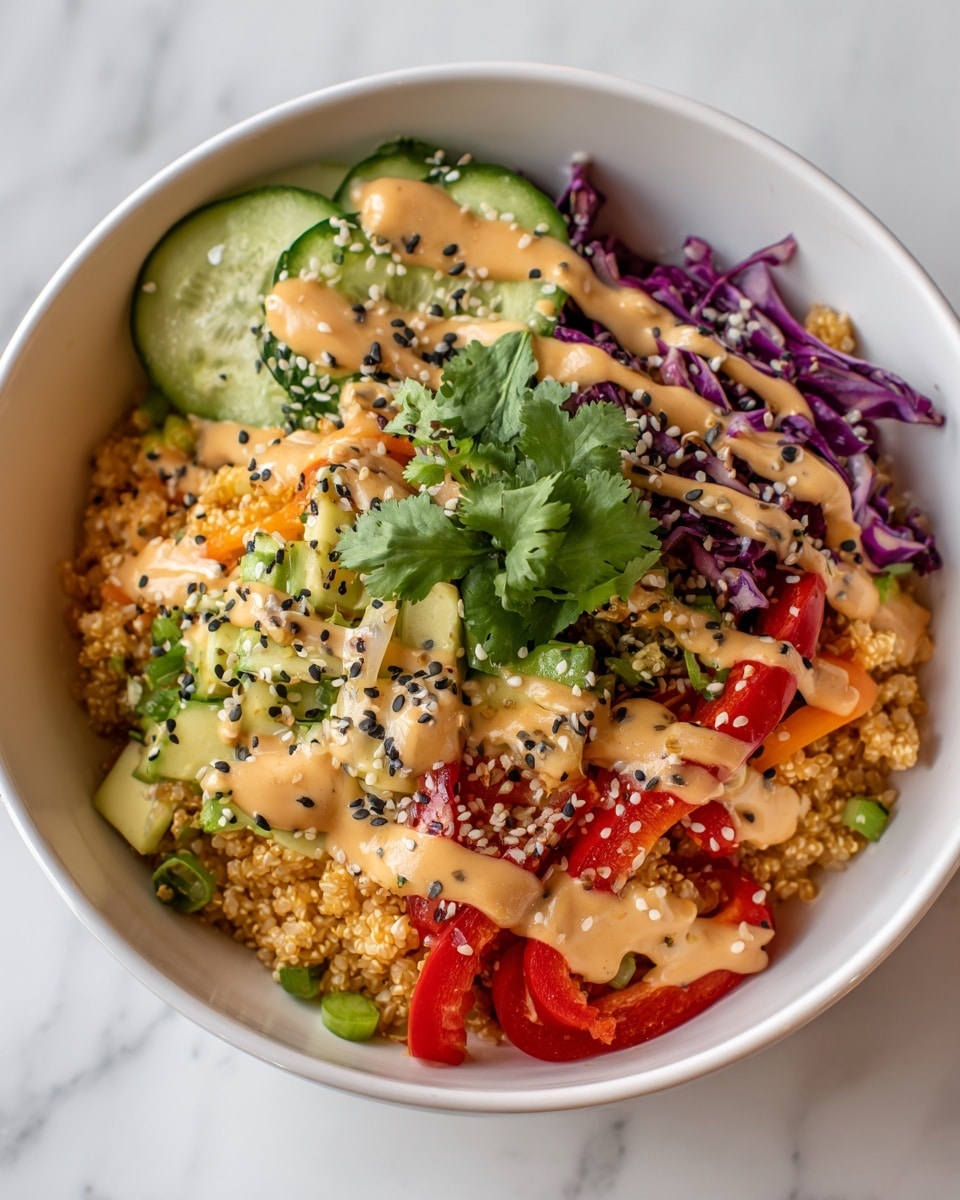 Crispy Rice Salad with Veggies and Peanut Dressing Recipe - Recipe Image