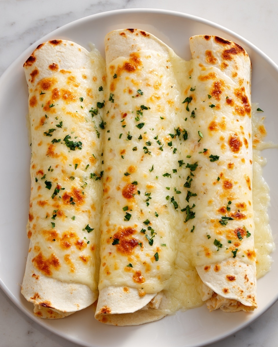 Cheesy Chicken Enchiladas with Homemade Red Sauce Recipe - Recipe Image