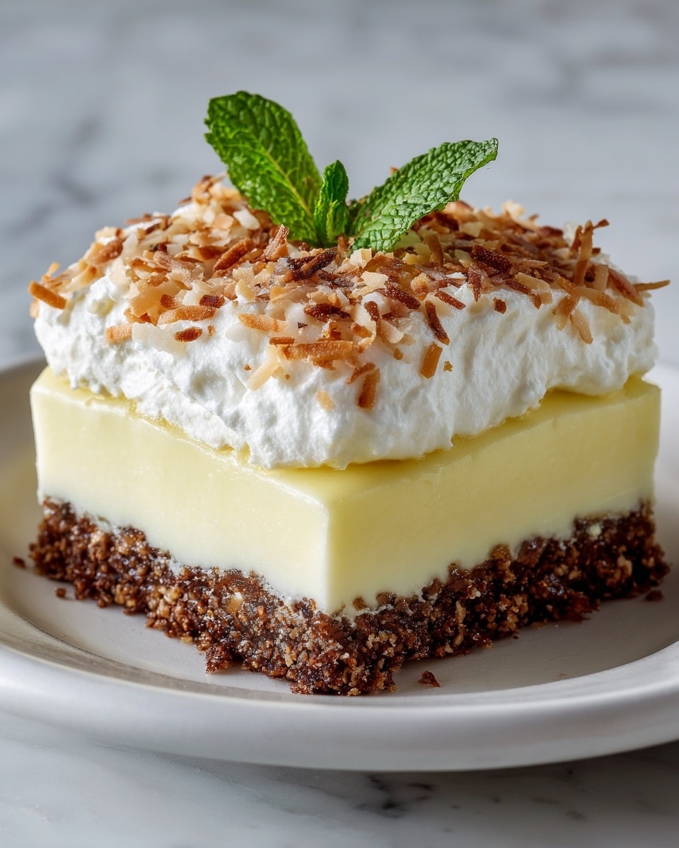 Coconut Cream Layered Dessert Recipe - Recipe Image