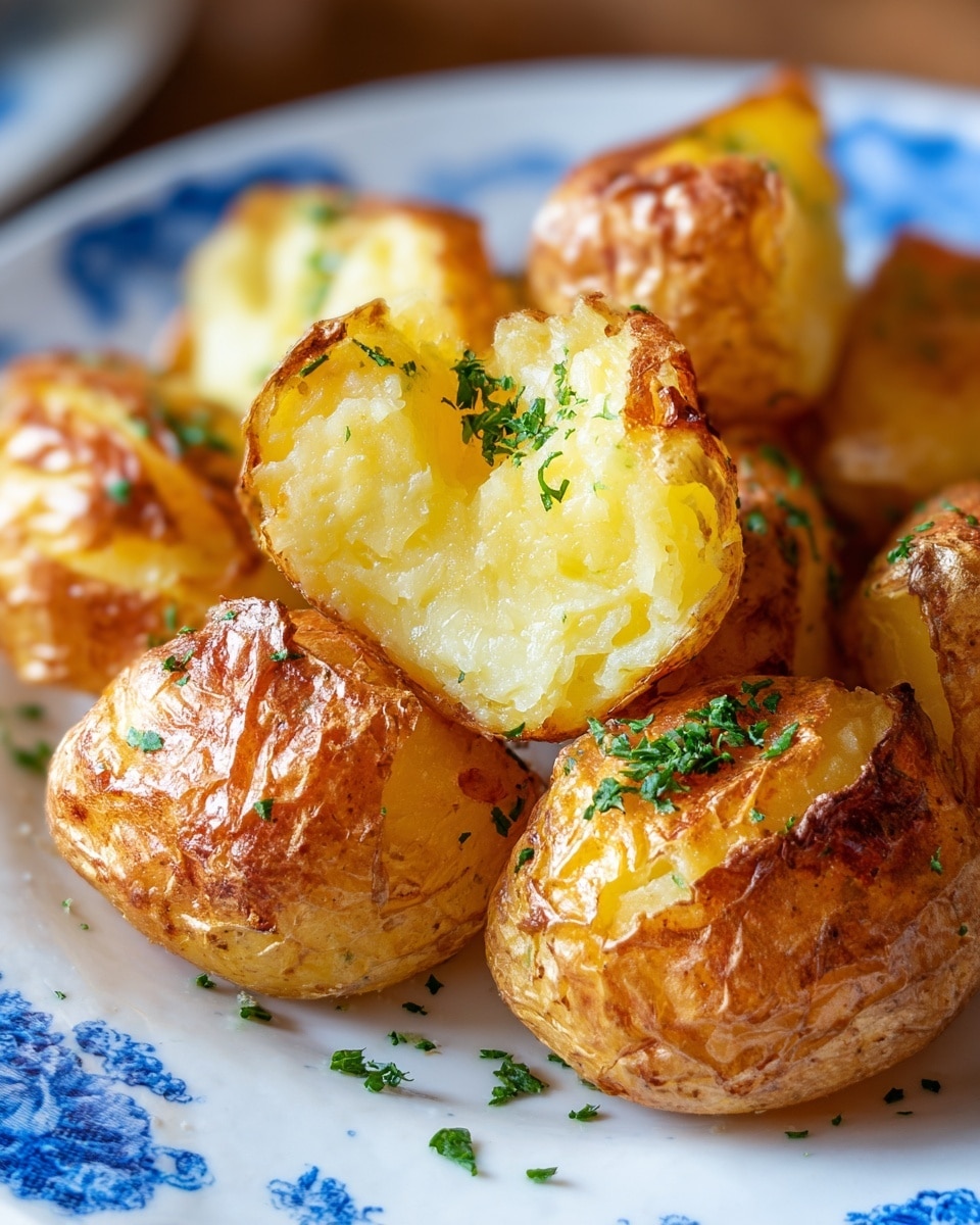 Herb and Garlic Baked Potatoes Recipe - Recipe Image