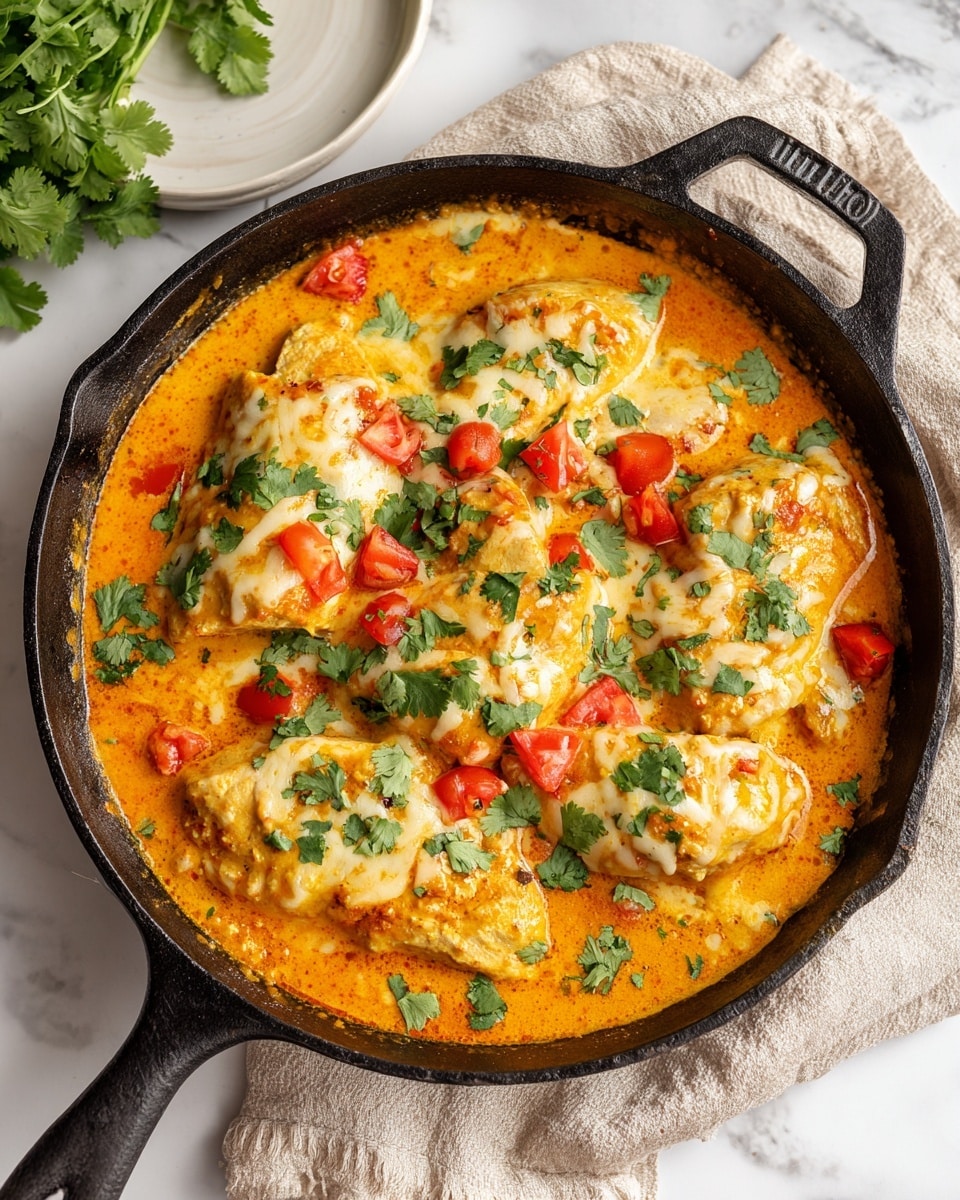 Skillet Chicken Con Queso Recipe - Recipe Image