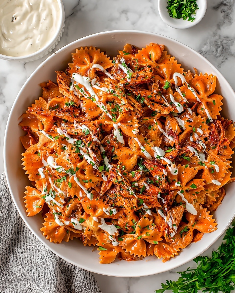 Buffalo Chicken Pasta Recipe - Recipe Image