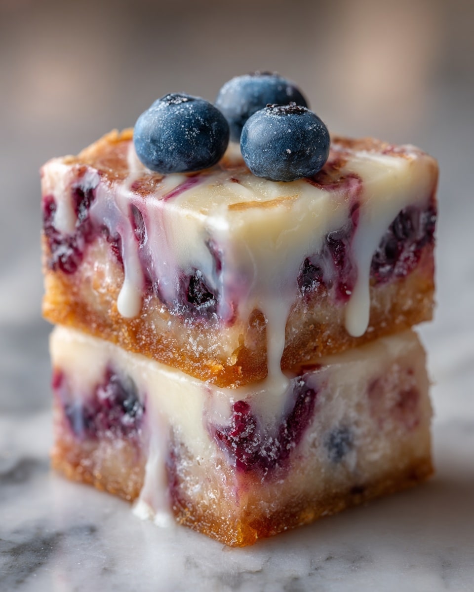 Blueberry Swirl Rice Krispies Treats Recipe - Recipe Image