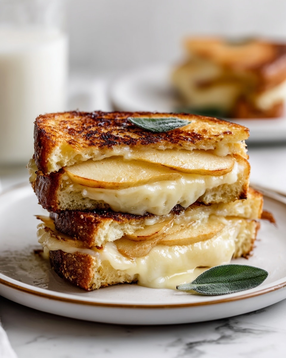 Cinnamon Sugar Brie and Apple Grilled Cheese Recipe - Recipe Image