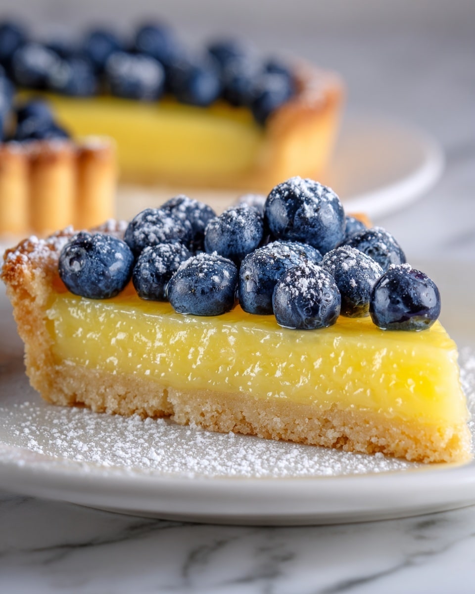 Blueberry Lemon Curd Tart Recipe - Recipe Image