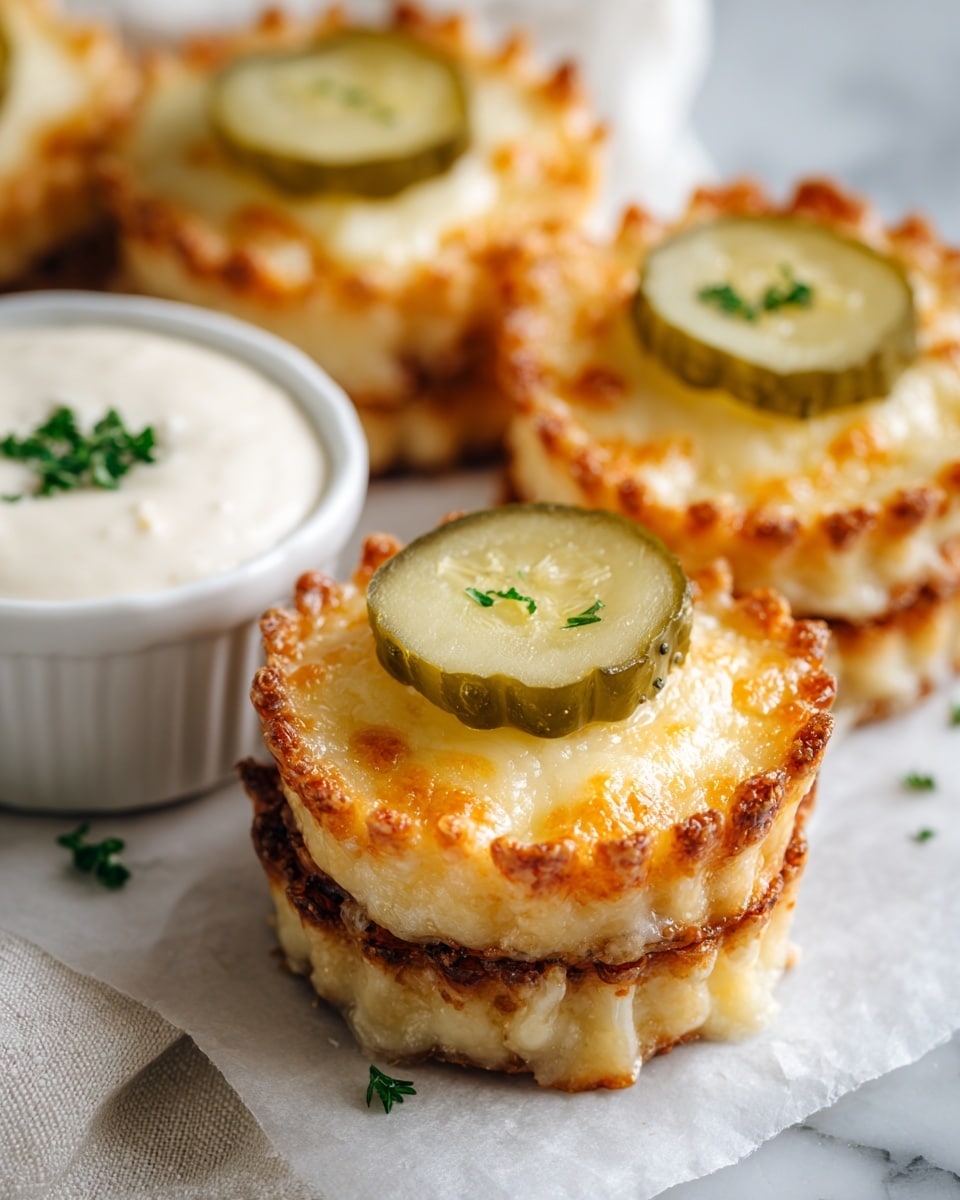 Cheesy Pickle Chips Recipe - Recipe Image