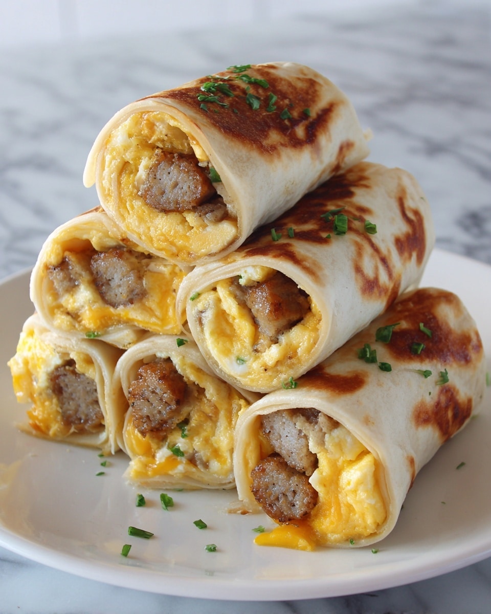 Egg and Sausage Breakfast Taquitos Recipe - Recipe Image