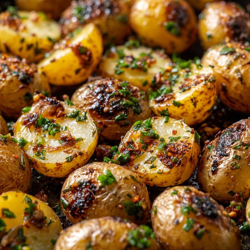 Garlic Herb Roasted Potatoes Recipe - Recipe Image