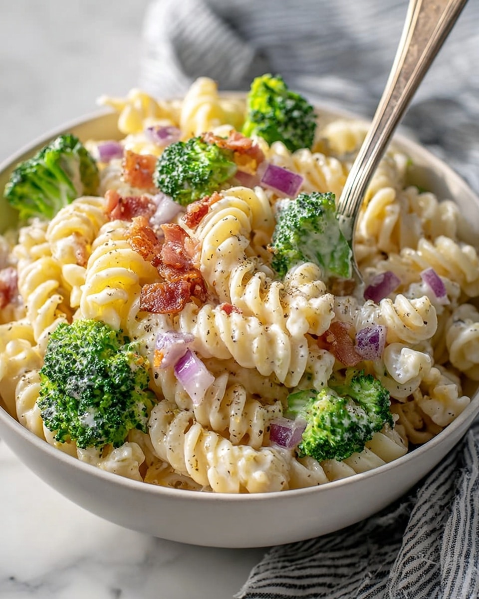 Broccoli Pasta Salad with Sun-Dried Tomatoes and Feta Recipe - Recipe Image